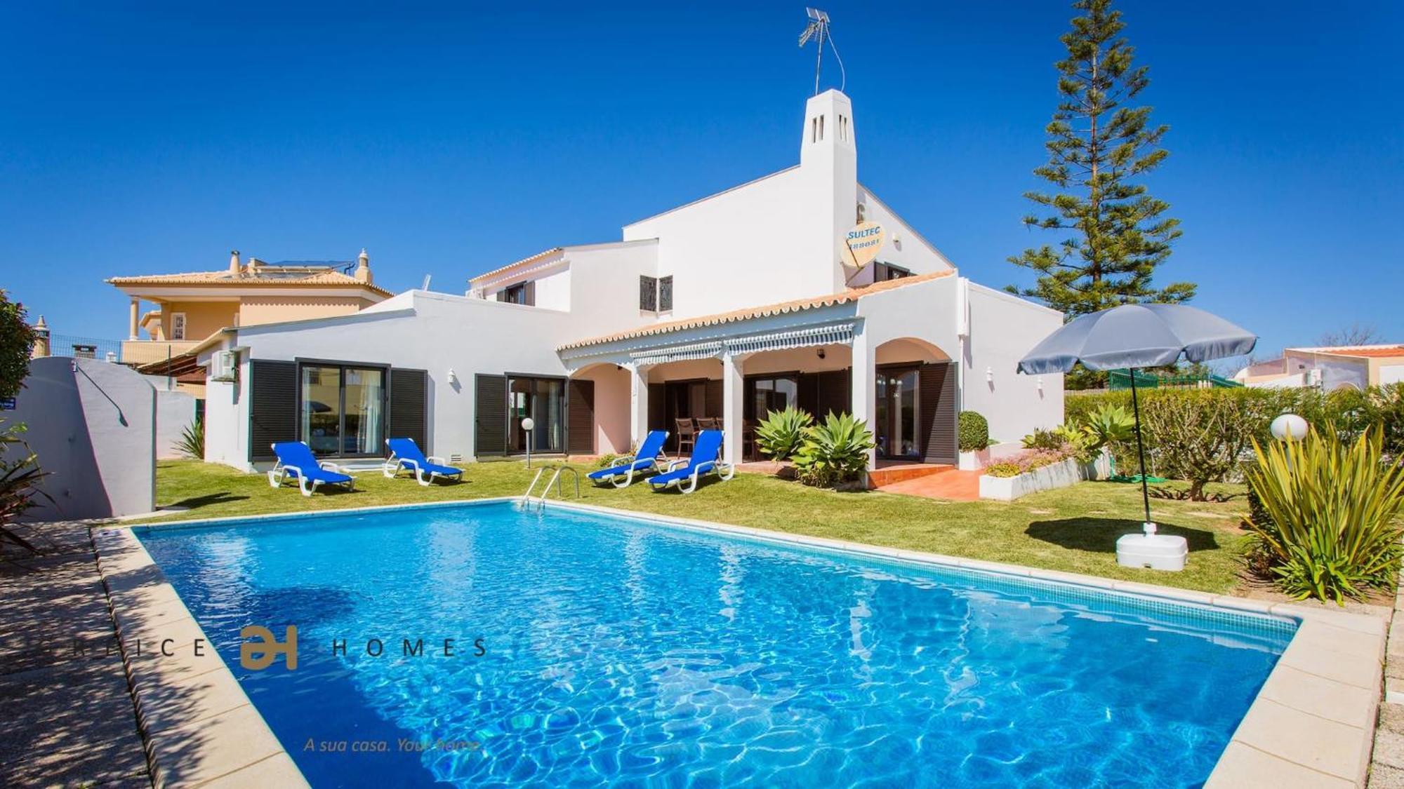 Greice Homes-650 Meters From The Beach, 4 Bedrooms Villa For Holidays In Vilamoura-Куартейра Екстер'єр фото